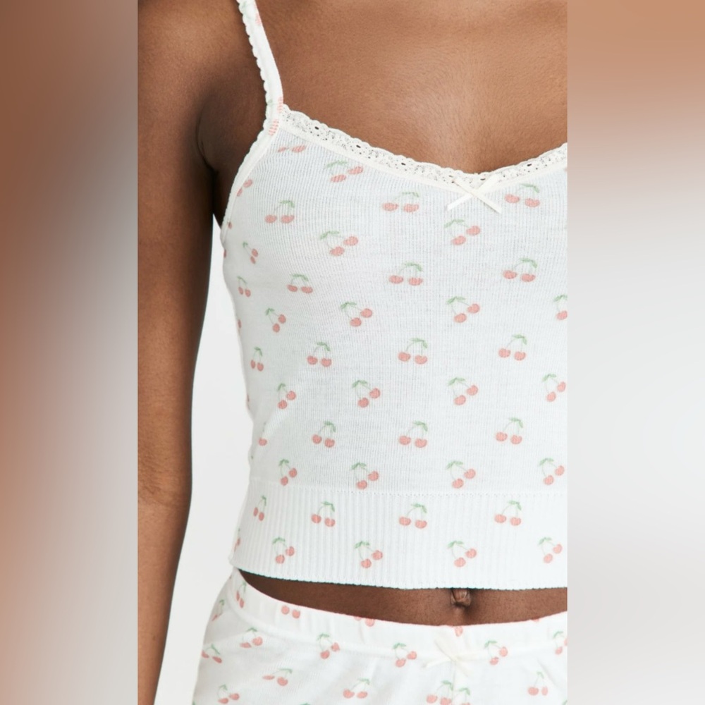 Polkadot England Cherry Print Sleepwear Set